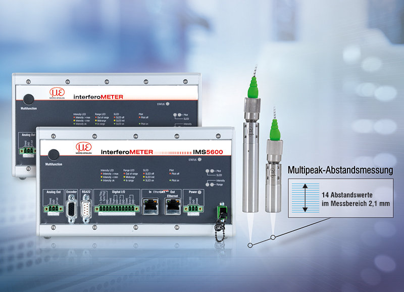 MULTIPEAK-WEISSLICHT-INTERFEROMETER FÜR INDUSTRIELLE MESSAUFGABEN UND NANOMETER-GENAUIGKEIT